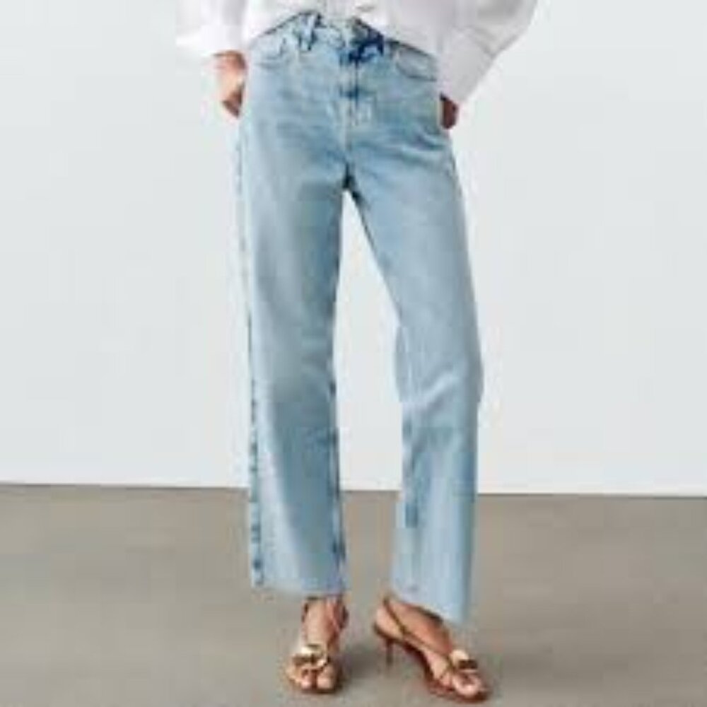 Zara | Vintage Wash High Rise Denim Jeans